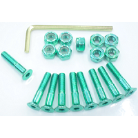Skateboard Hardware Set 25mm Allen Green CLICK AND COLLECT
