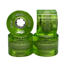 60mm Alva Skateboard Wheels Clear Green Cruiser 83A