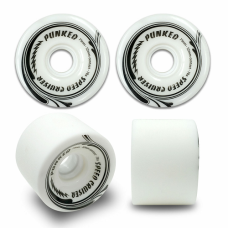 70mm Longboard Skateboard x4 Cruiser Wheels 78A White