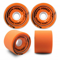 70mm Longboard Skateboard x 4 Cruiser Wheels 78A Orange