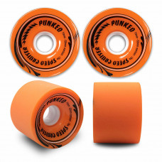 70mm Skateboard x 4 Wheels 78A Orange CLICK AND COLLECT