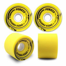 70mm Longboard Skateboard Cruiser Wheels 78A Yellow