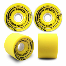 70mm Skateboard x4 Wheels 78A Yellow CLICK AND COLLECT