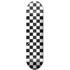 Skateboard Deck 8.25 Chequer Black and White CLICK AND COLLECT