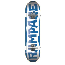 Skateboard 8" Rampage Logo Blue White CLICK AND COLLECT