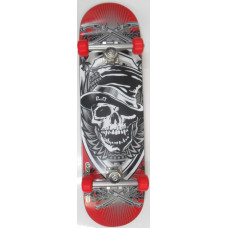 Skateboard 8.5 Red Skull Complete Custom