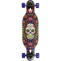Longboard Maple Kids Hydroponic Dropthrough Mexican Skull Purple