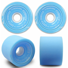 70mm Longboard Skateboard Cruiser Wheels 78A Baby Blue CLICK AND COLLECT
