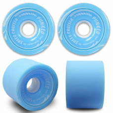 70mm Longboard Skateboard x 4 Cruiser Wheels 78A Baby Blue