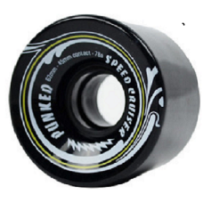 60mm Cruiser Wheels 78A Black CLICK AND COLLECT