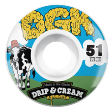 51mm DGK drip Cream Skateboard Wheels