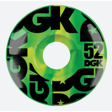 DGK Swirl 52mm Skateboard WHEELS Green 101A