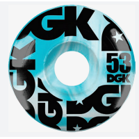 DGK Swirl 53mm Skateboard WHEELS Blue 101A CLICK AND COLLECT