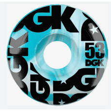 DGK Swirl 53mm Skateboard WHEELS Blue 101A CLICK AND COLLECT