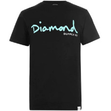 Diamond OG Script Tee Black Small