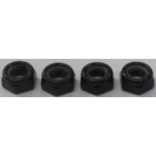 Skateboard Nyloc Wheel Nuts Black Enuff