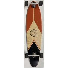 Kicktail Custom Longboard Brown Black Discount