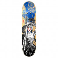 Skateboard Deck 8.5 Maple Samurai Girl Blue Dragon
