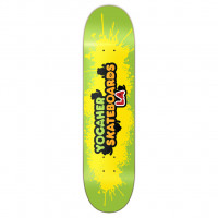 Skateboard Deck 8.25 Yellow Green Yocaher