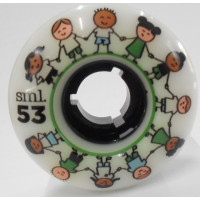 53mm Skateboard WHEELS sml Small World 78A 