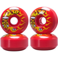 52mm Skateboard Wheels Speed Demons Red 99A x4 CLICK AND COLLECT