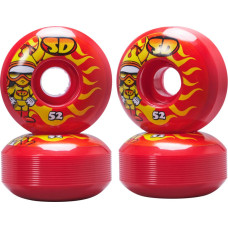 52mm Skateboard Wheels Speed Demons Red Hot Shot 99A