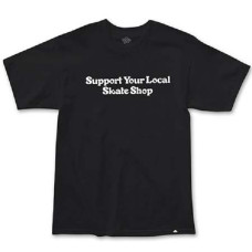 Thank You Support Your Local Skate Shop T-Shirt Black Small