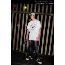 Skateboard T-Shirt Large White CLICK AND COLLECT