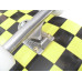 Skateboard 8 Yellow Black Chequer Custom